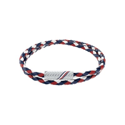 Bracelet Tommy Hilfiger en acier et cuir