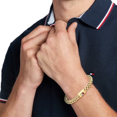Bracelet Tommy Hilfiger en acier doré