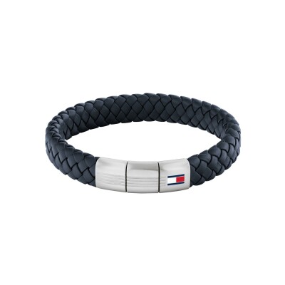 Bracelet Tommy Hilfiger en cuir et acier