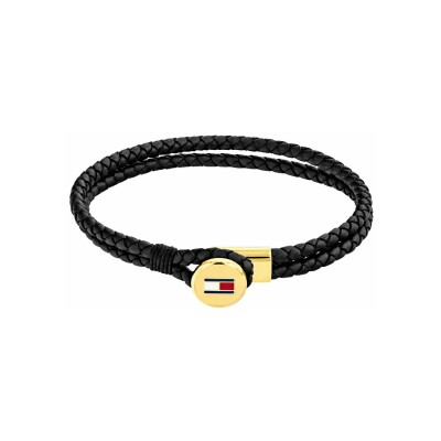 Bracelet Tommy Hilfiger en acier et cuir