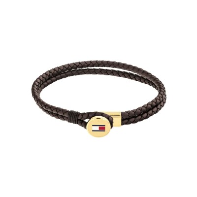 Bracelet Tommy Hilfiger en acier et cuir