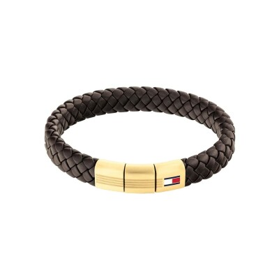 Bracelet Tommy Hilfiger en acier et cuir