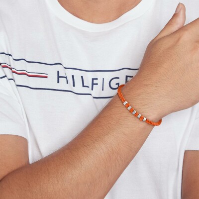 Bracelet Tommy Hilfiger en acier et nylon