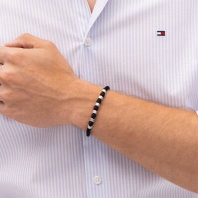 Bracelet Tommy Hilfiger en acier et nylon