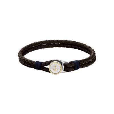 Bracelet Tommy Hilfiger en acier et cuir