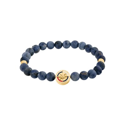 Bracelet Tommy Hilfiger en acier, corde et œil de tigre