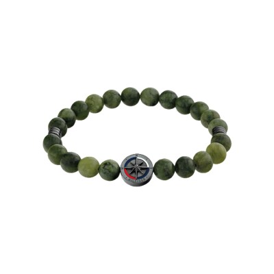 Bracelet Tommy Hilfiger en acier, corde et œil de tigre