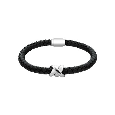 Bracelet Tommy Hilfiger en acier et cuir