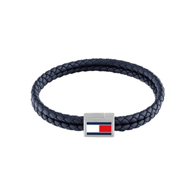 Bracelet Tommy Hilfiger en acier et cuir