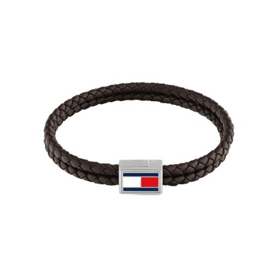 Bracelet Tommy Hilfiger en acier et cuir