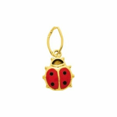 Pendentif coccinelle en or jaune