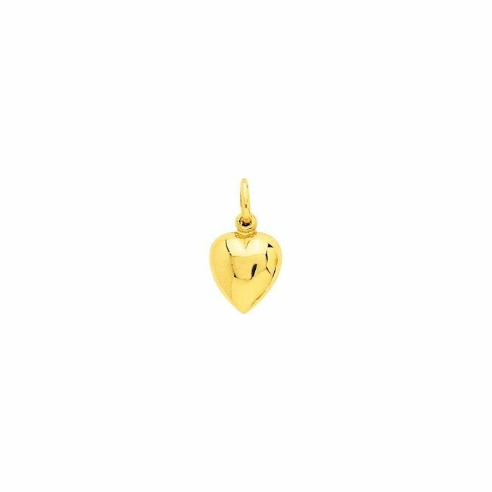 Pendentif coeur en or jaune