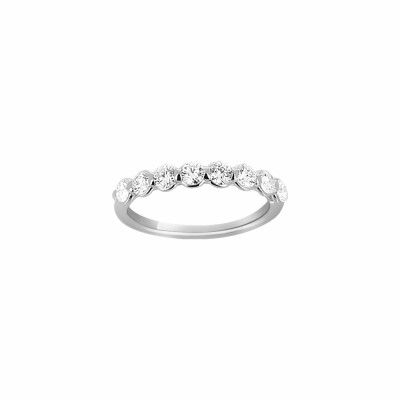 Alliance Ph. Tisseront en or blanc et diamants de 0.8ct