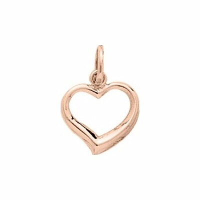 Pendentif coeur en or rose