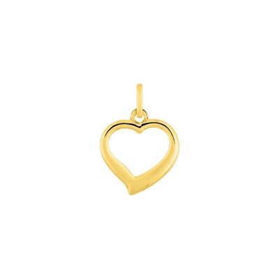 Pendentif coeur en or jaune