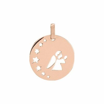 Médaille ange en or rose