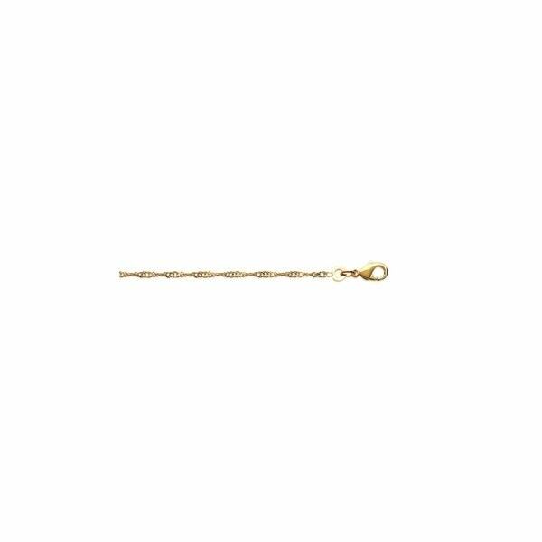 Bracelet en plaqué or, 18cm