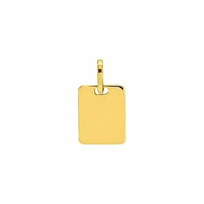 Pendentif rectangle en or jaune