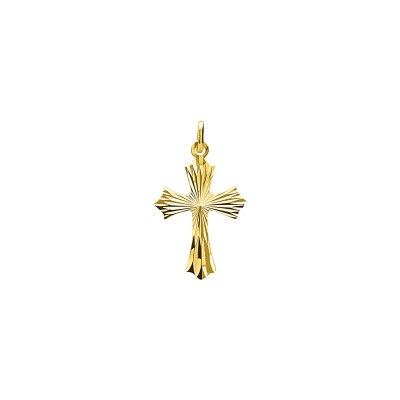 Pendentif croix en or jaune