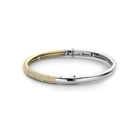 Bracelet Ti Sento en argent, argent plaqué or jaune et oxyde de zirconium