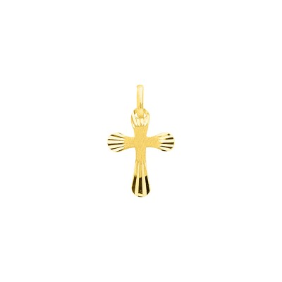 Pendentif croix en or jaune