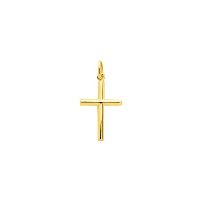 Pendentif croix en or jaune