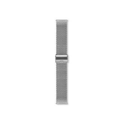 Bracelet montre Rochet Bari en acier métal poli, anse d'clic - 22mm