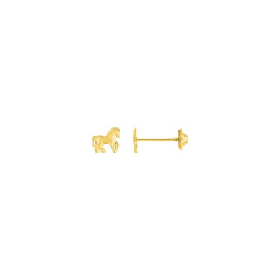 Clous d'oreilles en or jaune