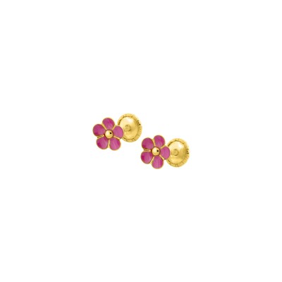 Clous d'oreilles en or jaune
