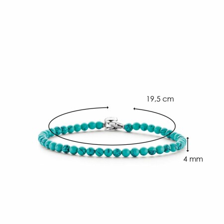 Bracelet Ti Sento en argent et pierres synthétiques turquoises