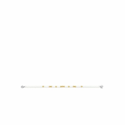 Bracelet Ti Sento en argent rhodié et pierres synthétiques blanches