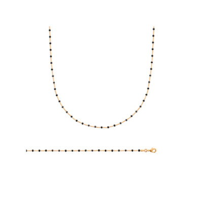 Collier en plaqué or et émail, 45cm