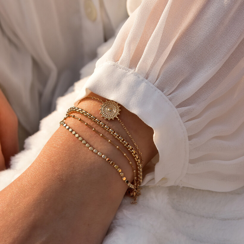 Le bracelet plaqué or Lana