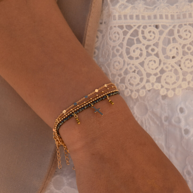 Le bracelet plaqué or Oriane