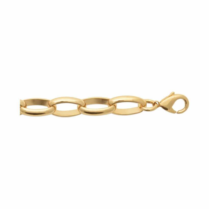 Bracelet en plaqué or, 19cm