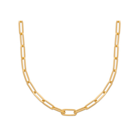 Collier en plaqué or, 45cm