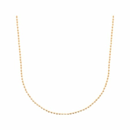 Collier en plaqué or, 42cm