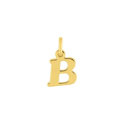 Pendentif initiale lettre B en or jaune