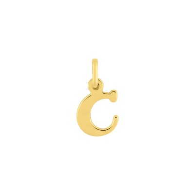 Pendentif initiale lettre C en or jaune
