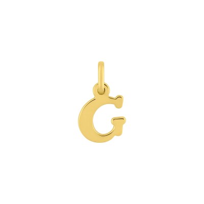 Pendentif initiale lettre G en or jaune