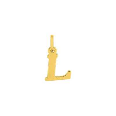Pendentif initiale lettre L en or jaune
