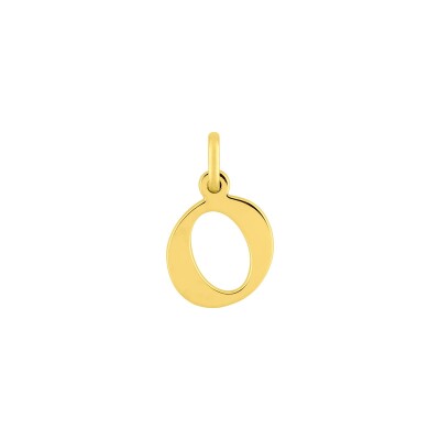 Pendentif initiale lettre O en or jaune