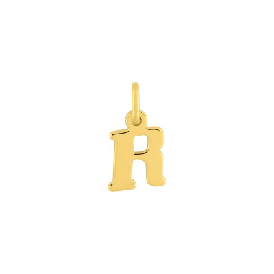 Pendentif initiale lettre R en or jaune