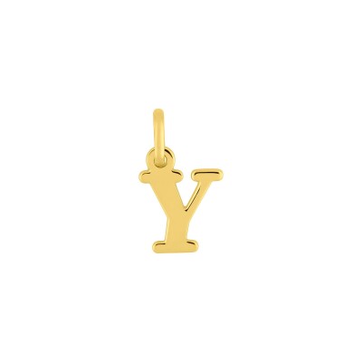 Pendentif initiale lettre Y en or jaune