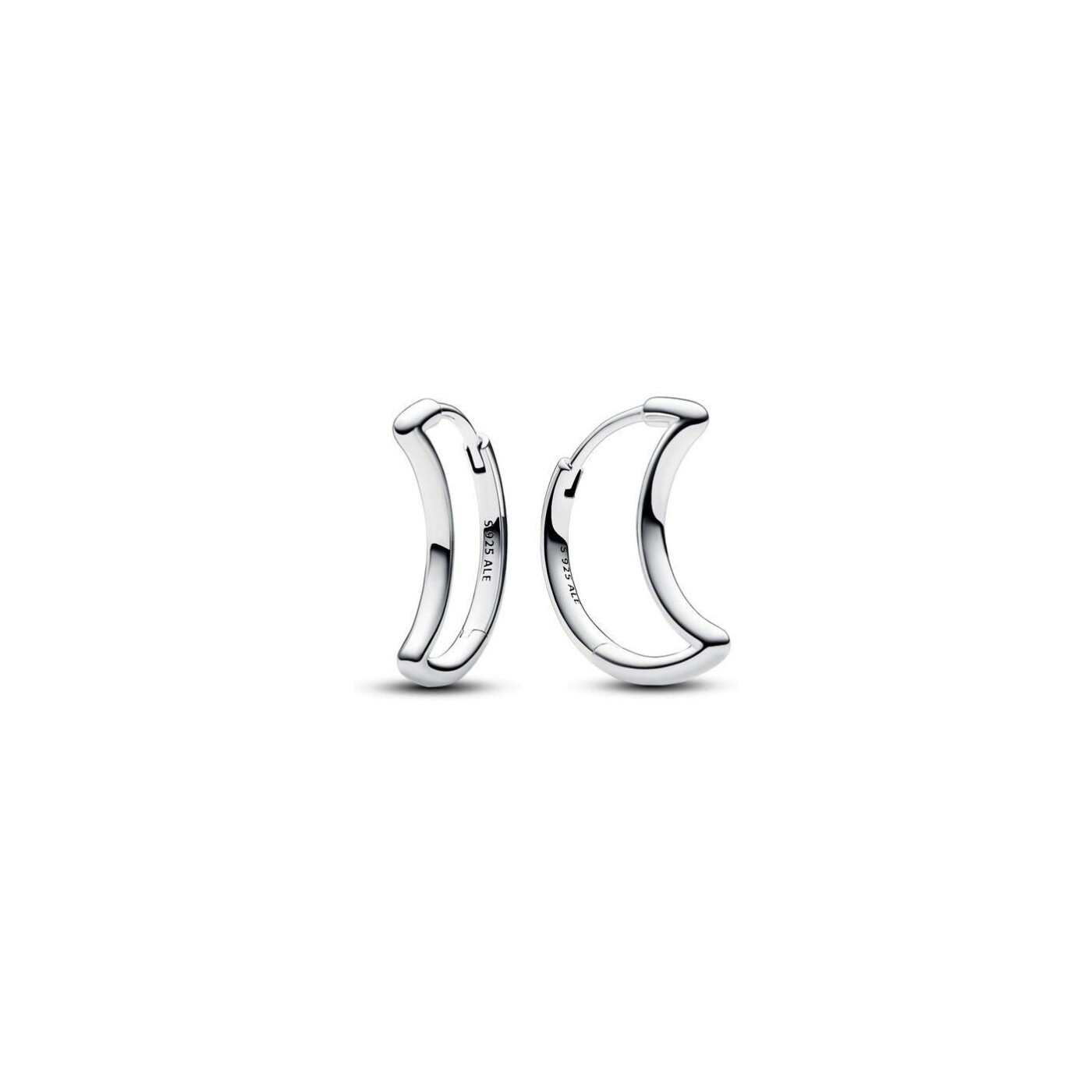 Boucles d'oreilles Créoles Pandora Lune en argent