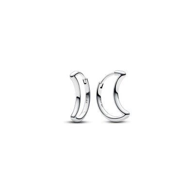 Boucles d'oreilles Créoles Pandora Lune en argent