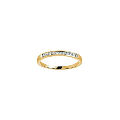 Alliance en or jaune et diamant