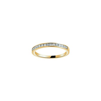Alliance en or jaune et diamant