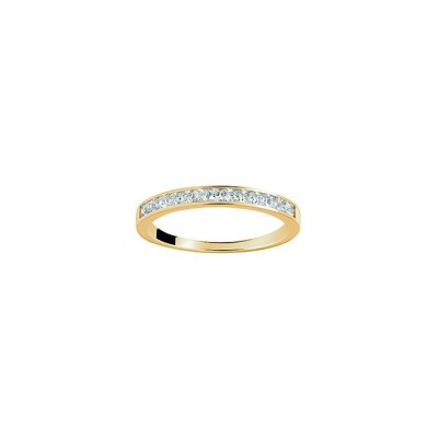 Alliance en or jaune et diamant
