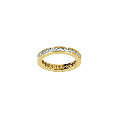 Alliance en or jaune et diamant
